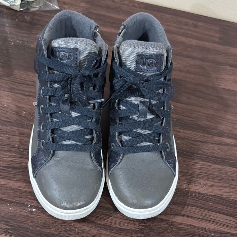 UGG Navy and Gray High-Top Sneakers